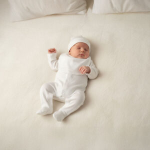White Personalized  newborn coming home outfit
